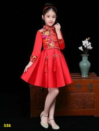 dress anak imlek sincia